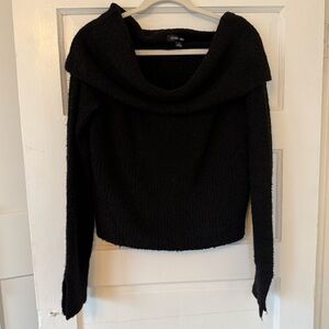 Silence + Noise Black Cowl Neck Sweater